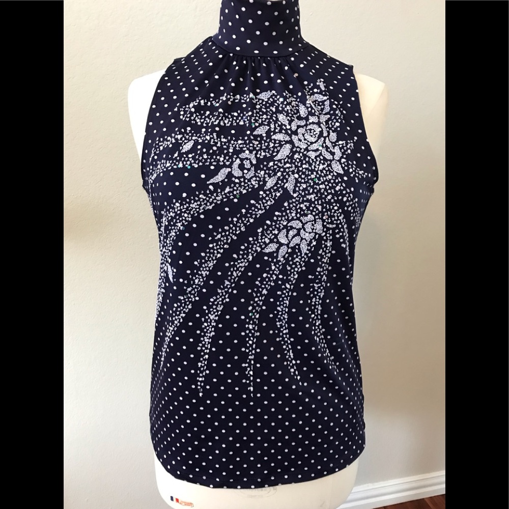 Beaded Statement Sleeveless Top